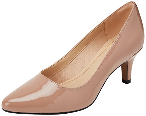 Clarks Isidora Faye, Zapatos de Tacón Mujer, Beige (Nude Patent-), 38 EU