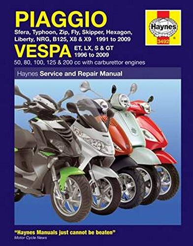 Coombs, M: Piaggio (Vespa) Scooters (91 - 09) (Service & repair manuals)