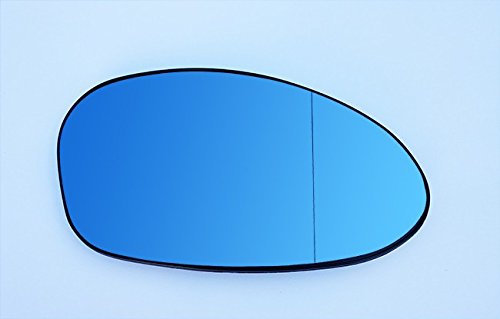 Cristal de espejo retrovisor derecho, calefactable, esférico, azul