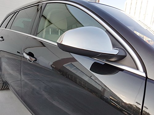 Cubiertas de espejos retrovisores de coche, hechas de acero inoxidable pulido, 2 unidadesLas cubiertas de espejo son accesorios hechos de acero inoxidable pulido.