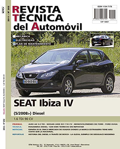 Documentación técnica RTA 202 SEAT IBIZA IV FASE 2 (2012 -2016) - Diesel