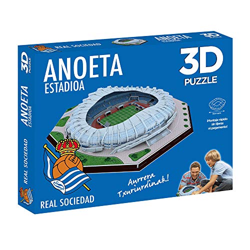 ELEVEN FORCE Puzzle Estadio 3D Anoeta (Real Sociedad) (63485), multicolor, ninguna (1)