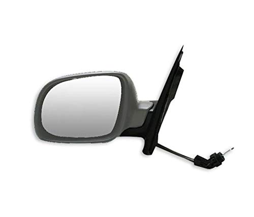 Espejo retrovisor izquierdo del lado del conductor VL1555 sin pintar, color negro, de accionamiento manual, Asférico, repuesto compatible con Volkswagen Lupo Seat Arosa 1997 1998 1999 2000 2001