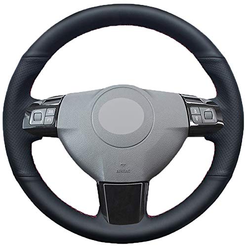 Funda Para Volante Coche Negro de imitación de piel de coches Cubierta de rueda for Opel Astra (H) Signum Corsa 2004-2009 Zaflra (B) 2005-2014 Vectra (C) 2005-2009 Funda Volante