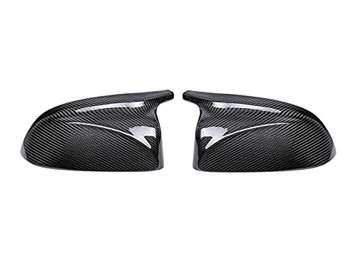 GAOLIHG Fit para BMW X3 G01 X4 G02 X5 G05 2018 2019 Upgrade M Style Carbon Fiber Mirror Cover X3M Look espejo retrovisor cubierta (fibra de carbono)