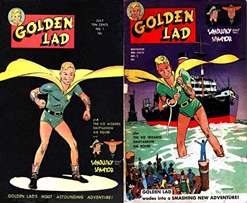 Golden Lad. Issues 1 and 2. Features the Kid Wizards swiftarrow air rover and Sandusky Senator. Golden Age digital comics superheroes and Heroines. (English Edition)