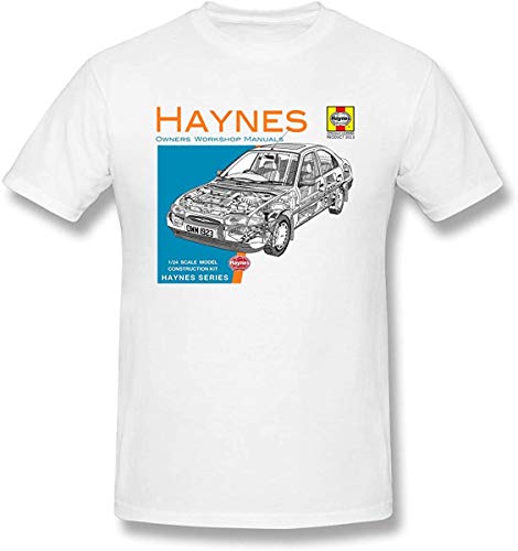 JONES DIY Haynes Owners Workshop Manual 0765 Saab 900 Turbo Men's T-Shirt,White5,XX-Large