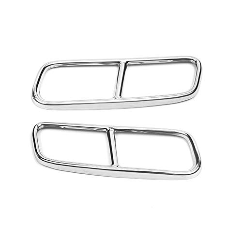 KIMISS 2 Unids Cubierta de escape de Coche de Acero Inoxidable, 4 Salidas Tapa de la Cubierta del Tubo de Cola de Ajuste, Tailpipe Trim para Q7 2016-2018 KIMISS 2 Unids Cubierta de escape de Coche de Acero Inoxidable, 4 Salidas Tapa de la Cubierta del Tubo de Cola de Ajuste, Tailpipe Trim para Q7 2016-2018