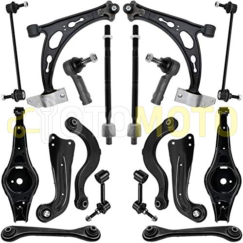 Kit brazo de suspensión delante/posteriore compatible con SEAT ALTEA 5P LEON 1P TOLEDO 3 compuesto por 20 autopartes