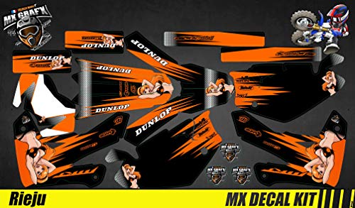 Kit de decoración para moto/MX Decal Rieju MRT Pro – Sexy naranja