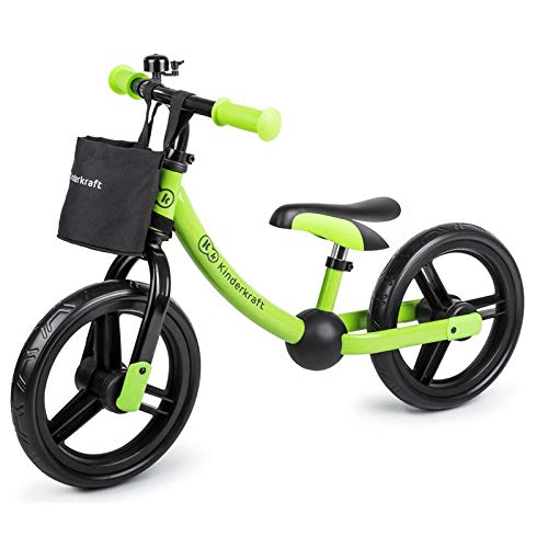 kk Kinderkraft Baby Balance Bike Cutie Lightweight Kids First Bicycle Kinderkraft Bicicleta de Aprendizaje, Unisex/bebé, Verde, Small