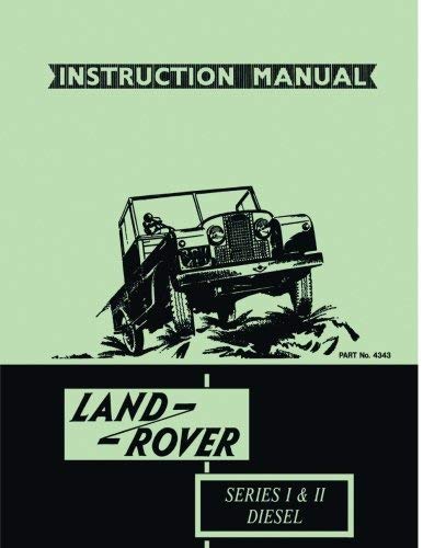 Land Rover Series I and II Diesel Handbook (Official Handbooks) by Brooklands Books Ltd (10-Jan-1992) Paperback