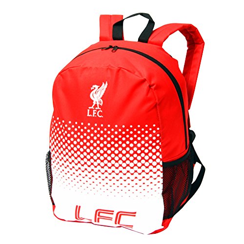 Liverpool FC - Mochila oficial con logo de Liverpool FC (Talla Única/Rojo/Blanco)