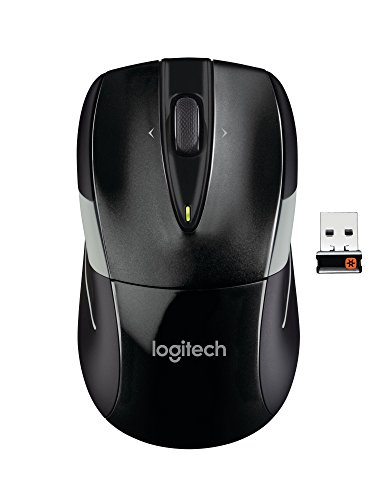 Logitech M525 - Ratón (RF inalámbrico, Oficina, Rueda, Óptico, Portátil, Vertical), Color Negro