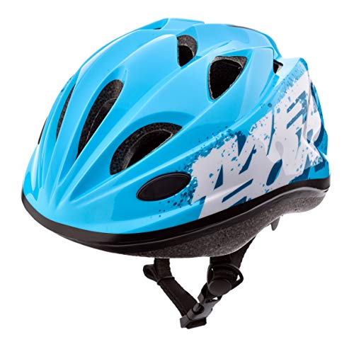 meteor Casco Bicicleta Bebe Helmet Bici Ciclismo para Niño - Cascos para Infantil - Bici Casco para Patinete Ciclismo Montaña BMX Carretera Skate Patines monopatines HB6-5 (S (48-52 cm), KS07 Blue)