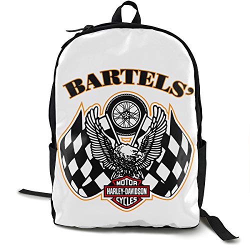 Mochila Harley Davidson Daypack para escuela, trabajo y universidad, mochila deportiva y mochila escolar, con compartimento para portátil y respaldo acolchado