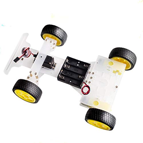 Motor de dirección 4 ruedas 2 Motor Smart Robot Car Chasis kits DIY con 3003