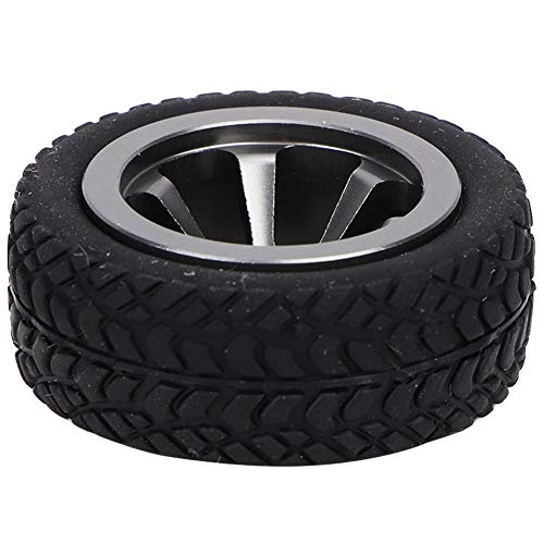 Neumáticos de Ruedas RC, Accesorios para Modelos de Automóviles Material de Neumáticos de Goma Compatible para WLtoys 1/28 RC K969 K989 K999 P929 4WD Short Pool Drift Off-Road Rally(Color titanio)