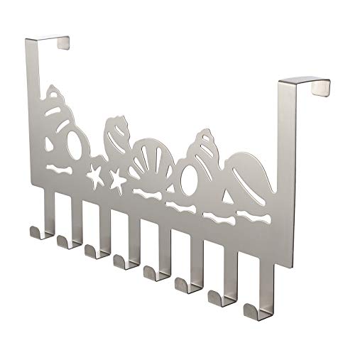Perchero de sobre Puerta Percha Colgar Puerta - Percha Puerta para Ganchos - Perchero de para Baño, Dormitorio, Cocina, Perchero sin Taladro, Ideal para Abrigos o como Toallero (8 Hooks - Plata) Perchero de sobre Puerta Percha Colgar Puerta - Percha Puerta para Ganchos - Perchero de para Baño, Dormitorio, Cocina, Perchero sin Taladro, Ideal para Abrigos o como Toallero (8 Hooks - Plata)