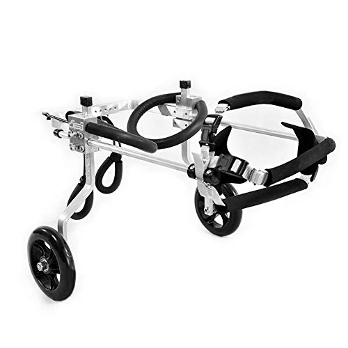 Perro Gato Mascota Anciano Scooter Silla De Ruedas para Perros Extremidad Trasera Carro De La Energía 2 Ruedas Ajustable Animal Discapacitado Rehabilitación Carrito para Perros Grandes, Medianos Y Peq Perro Gato Mascota Anciano Scooter Silla De Ruedas para Perros Extremidad Trasera Carro De La Energía 2 Ruedas Ajustable Animal Discapacitado Rehabilitación Carrito para Perros Grandes, Medianos Y Peq