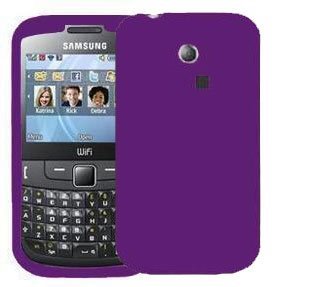 Phonedirectonline - Carcasa de silicona para Samsung Ch@t S3350, color morado