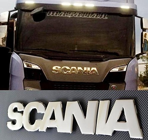 Placa frontal de acero inoxidable prensada 3D para Scania S/R Euro 7 de nueva generación