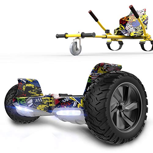 RCB hoverboards SUV Scooter Eléctrico Patinete Auto-Equilibrio Todo Terreno 8.5 ' Patinete Hummer Bluetooth + Hoverkart Asiento Kart para Overboard