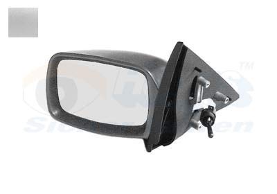 Retrovisor derecho gris metálico para Ford Orion 8/90 hasta 96