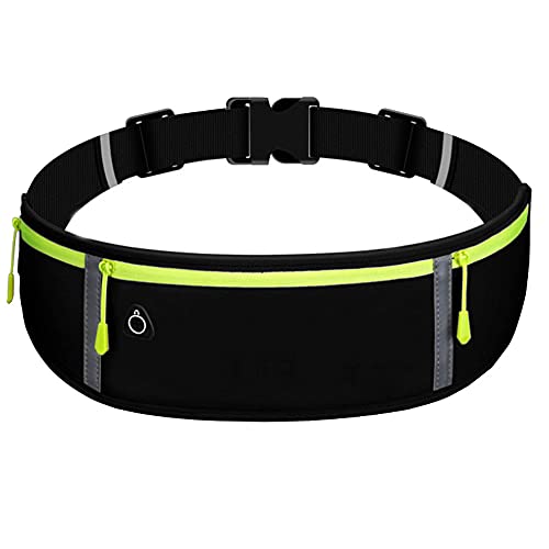 Riñonera Running para Correr, Impermeable, para Entrenamiento, Viajes y más, con Tiras Reflectantes y Orificio para Auriculares, Ideal para Todo Tipo de teléfonos (Negro) Riñonera Running para Correr, Impermeable, para Entrenamiento, Viajes y más, con Tiras Reflectantes y Orificio para Auriculares, Ideal para Todo Tipo de teléfonos (Negro)