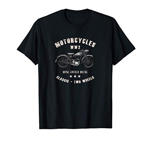 Royal Enfield WD / RE Motocicleta Clásica WW2 Camiseta