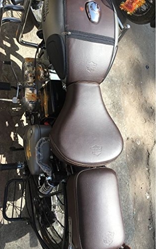 Sahara Gun Metal Coffee Brown Seat Cover and Tank Cover for Royal Enfield Classic 350/500