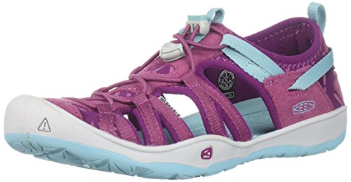 Sandalias para niños, modelo Moxie, de Keen., Morado (púrpura vino/Nasturtium), 37 EU