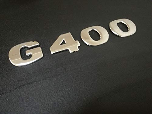 SCANIA R SERIES - Insignia de acero inoxidable cromado con diseño de rejilla con texto en inglés "G 400"
