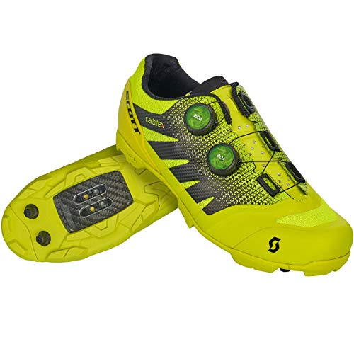 SCOTT MTB RC SL Zapatillas de Ciclismo, Hombre, Sulphur Yellow/Black, 45