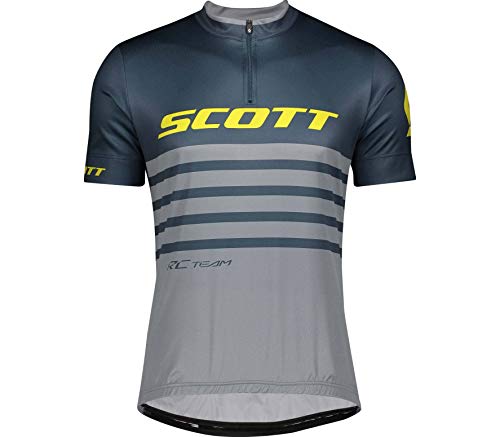 Scott RC Team 20 - Maillot corto de ciclismo (talla S, 46/48), color azul y gris