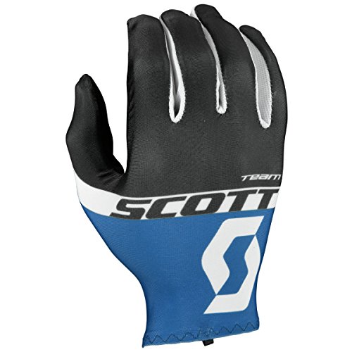 SCOTT RC Team LF Guantes, Unisex Adulto, Negro/Azul Imperial, XXL