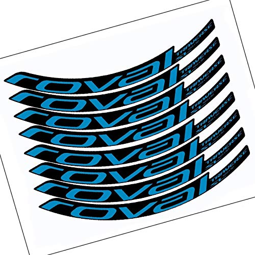 Set de etiqueta engomada de dos ruedas para Roval Traverso SL Montaña Bike Wheel MTB Ciclismo Bicicleta Calcomanía Accesorio Pegatinas (Color : 29er gaint blue)
