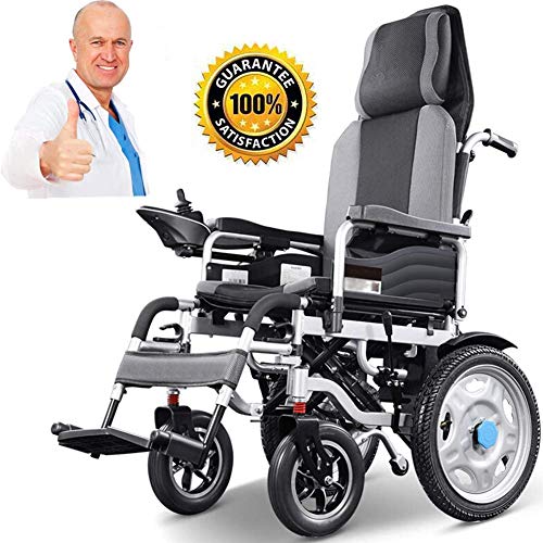 Silla de ruedas eléctrica Silla de ruedas liviana, de doble función, resistente, de plegado rápido / abierto, compacto, accionamiento eléctrico de la silla con silla de ruedas eléctrica o manual, ra