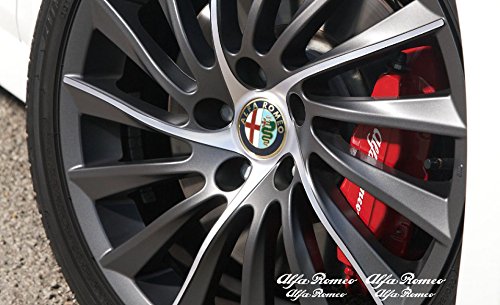 snstyling.com Pegatina para Encajar Alfa Romeo Pinza de Freno Espejo retrovisor Ventana Pegatina 90mm + 120mm (Blanco)