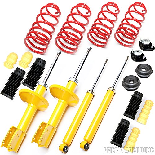 Suspensión deportiva 45/45 + Cojinete + Protector antipolvo - Seat Ibiza 6L 1.4 Autom. 1.9SDI