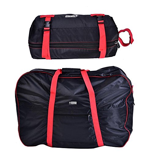 Tbest - Funda para bicicleta plegable y portabicicletas, funda para rueda de bicicleta, bicicleta de montaña, carretera, bolsa + bolsillo de transporte de 14 a 20 pulgadas Tbest - Funda para bicicleta plegable y portabicicletas, funda para rueda de bicicleta, bicicleta de montaña, carretera, bolsa + bolsillo de transporte de 14 a 20 pulgadas