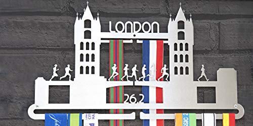 The Runner's Wall Exhibición de la Medalla del maratón de Londres