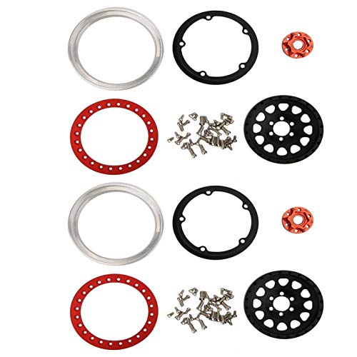 Tomantery Accesorios de Coche RC de aleación de Aluminio de mecanizado CNC de Alta Gama, Beadlock de Rueda RC de Estilo Nueva Apariencia para Coche RC 1:10(2 Pieces) Tomantery Accesorios de Coche RC de aleación de Aluminio de mecanizado CNC de Alta Gama, Beadlock de Rueda RC de Estilo Nueva Apariencia para Coche RC 1:10(2 Pieces)