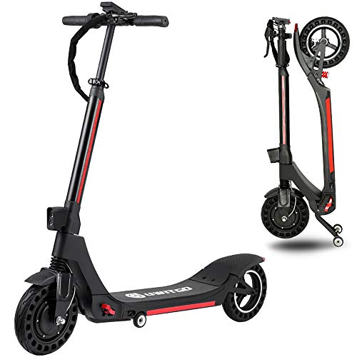 UWITGO Patinete Eléctrico Adulto de 350W hasta 25Km/h Scooter Electrico Plegable Neumáticos de 10 Pulgadas, Carga 150Kg, 3 Modos de Velocidad, Alcance de 30Km