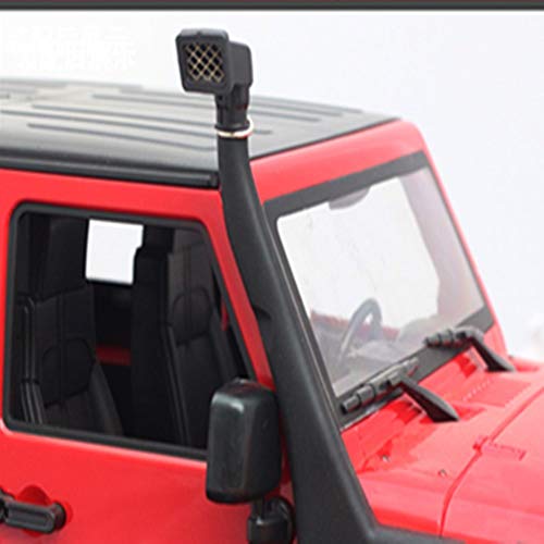 WEIZEU Kits de goma de vadeo para coche 1:10 RC Crawler TRX4 Snorkel de goma Safari para Jeep (negro, 1:10)