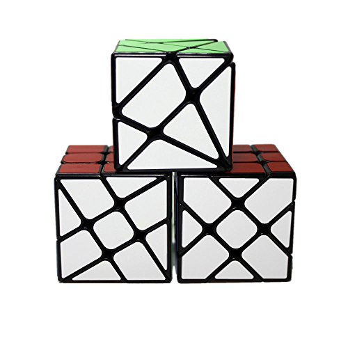 YONGJUN Paquete de 3, YJ Fisher YiLeng Cube + Molino de Rueda Rueda + Ángulo de fluctuación, Color Negro