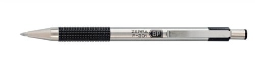 Zebra F-301 21971 - Bolígrafo roller (acero inoxidable, 1 mm), color negro