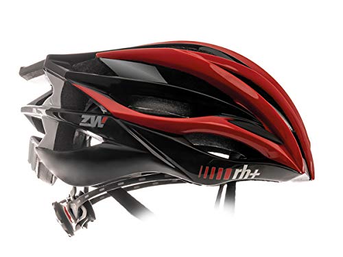 Zero RH+ Helmet Zw - Cascos de esquí Permanent Unisex - Adulto, Shiny Red-Shiny Black-Bridge Dark Silver Metal, L/XL
