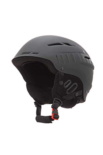 Zero RH+ Rider Helmet, Cascos de esquí Helmets & Goggles Snow Helmets Unisex – Adulto, Matt Black. Logo: Shiny Black, L/XL.