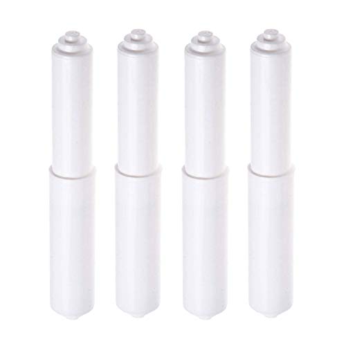 4 soportes de papel higiénico, soporte de plástico para papel higiénico, soporte para rollos de papel higiénico en el baño con resorte de repuesto